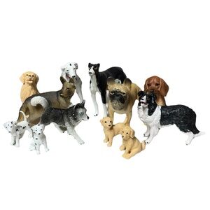 TOYMANY Dog Figurines Toy Lot
